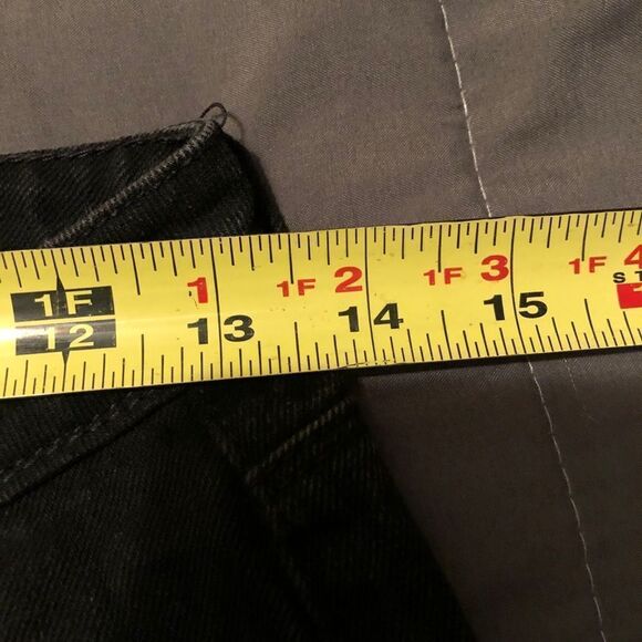 Women’s boo-hoo blue destroyed black jeans size 4 - Picture 5 of 6